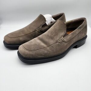 ECCO Helsinki 2 Slip On Loafers Dress Shoes Mens Size 11 - 11.5 US Brown Leather